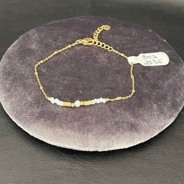 Bracelet IKITA perles blanches