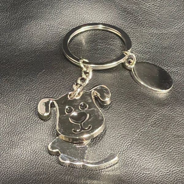 Porte-clefs chat/chien corps articulé