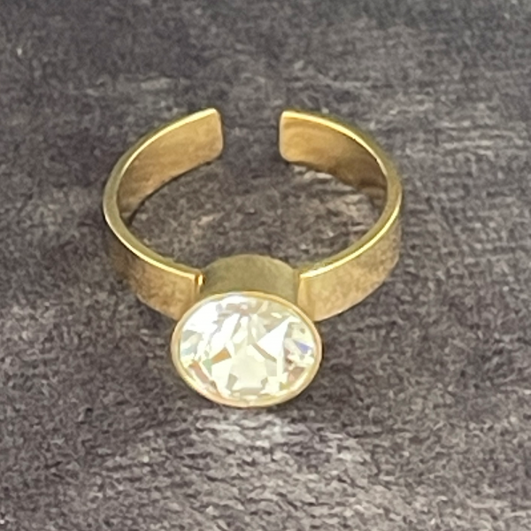 Bague BOHM cristal carré XL